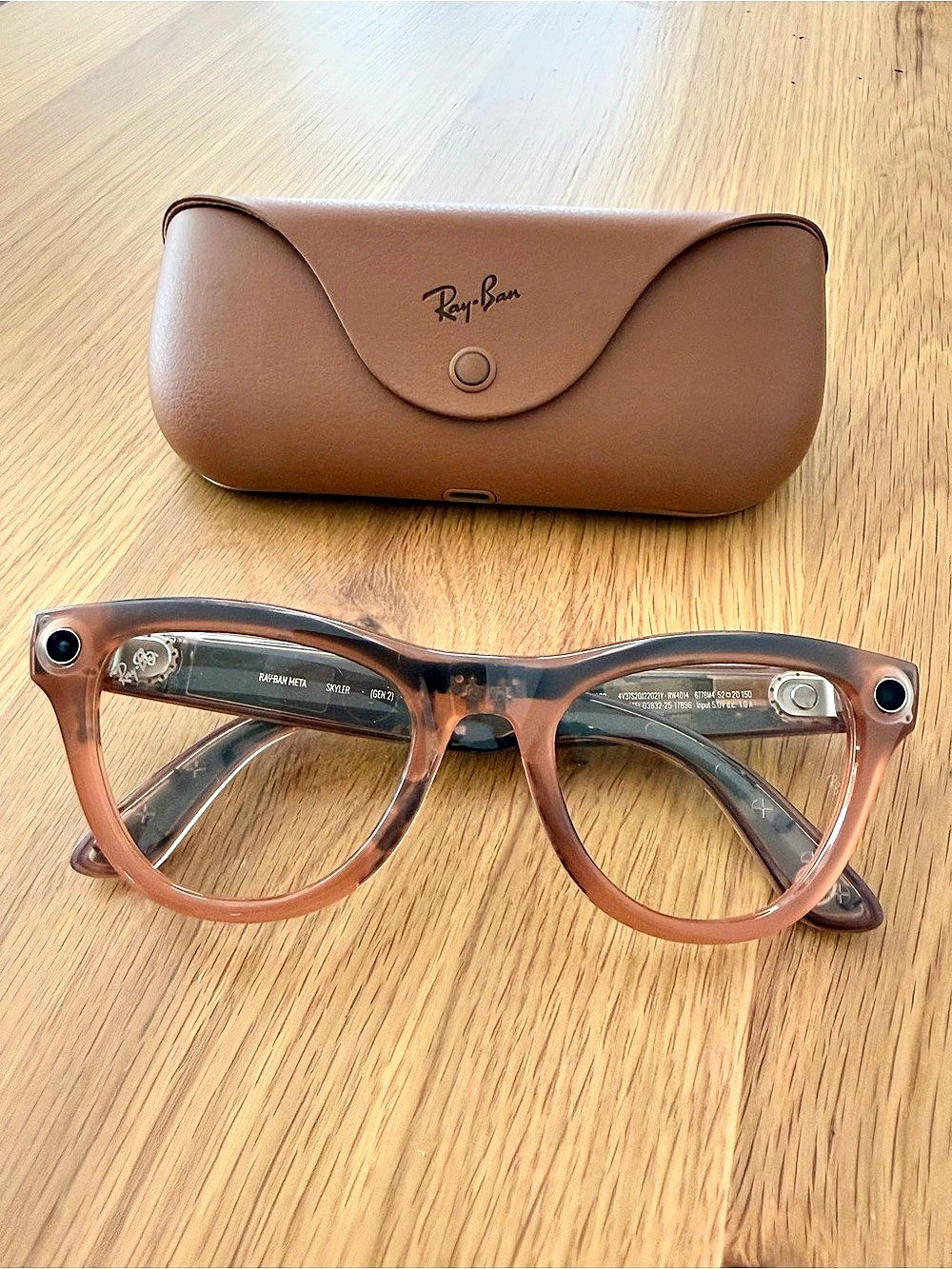 RAY-BAN Meta Gen 2 Skyler Brown AI Eyeglasses with Charging Case